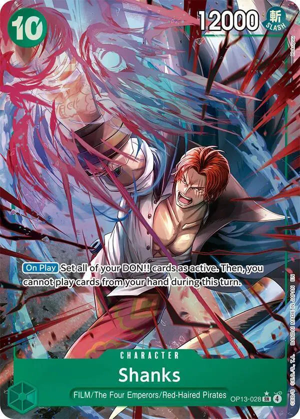 Shanks (028) (Alternate Art) OP13-028 (Carrying On His Will)