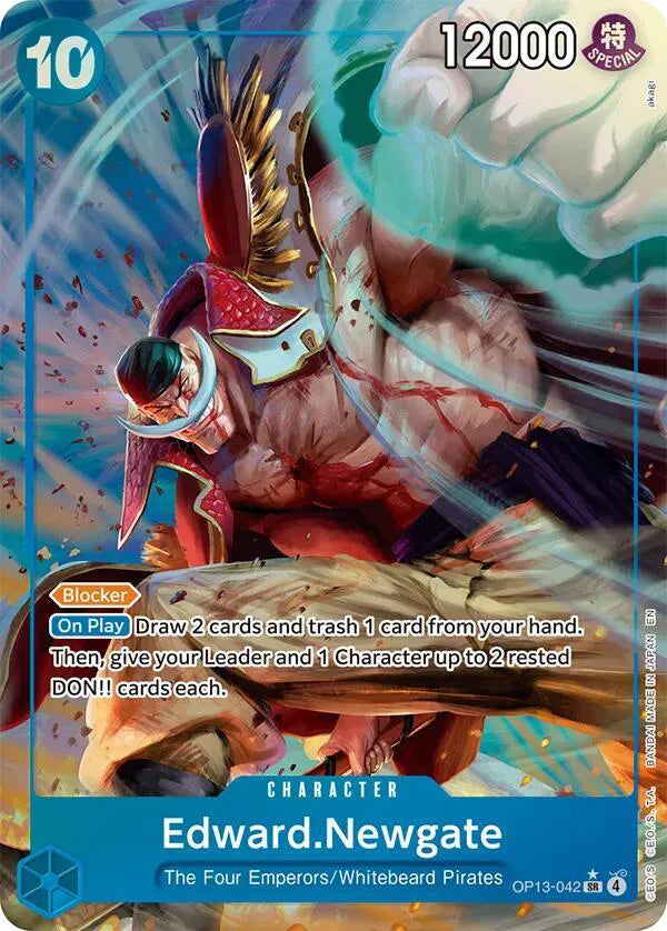 Edward.Newgate (Alternate Art) OP13-042 (Carrying On His Will)