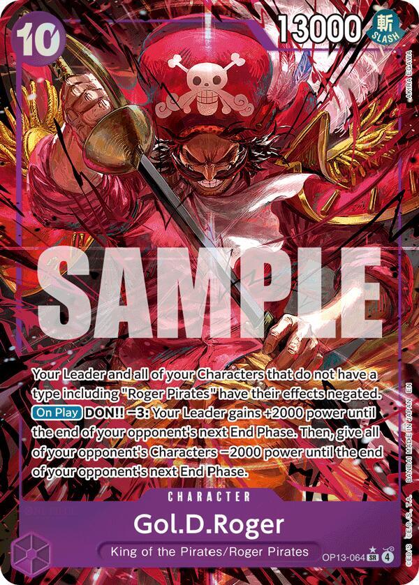 Gol.D.Roger (064) (Alternate Art) OP13-064 (Carrying On His Will)