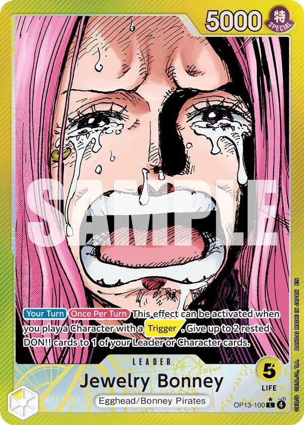 Jewelry Bonney (100) (Alternate Art) OP13-100 (Carrying On His Will)