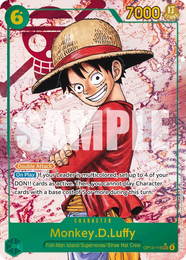 Monkey.D.Luffy (118) (Parallel) OP13-118 (Carrying On His Will)