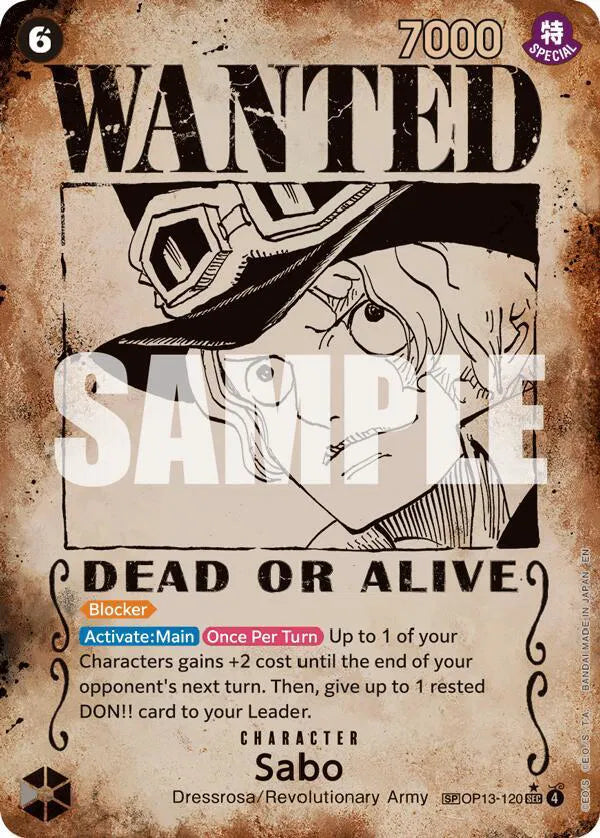Sabo (120) (Wanted Poster) OP13-120 (Carrying On His Will)