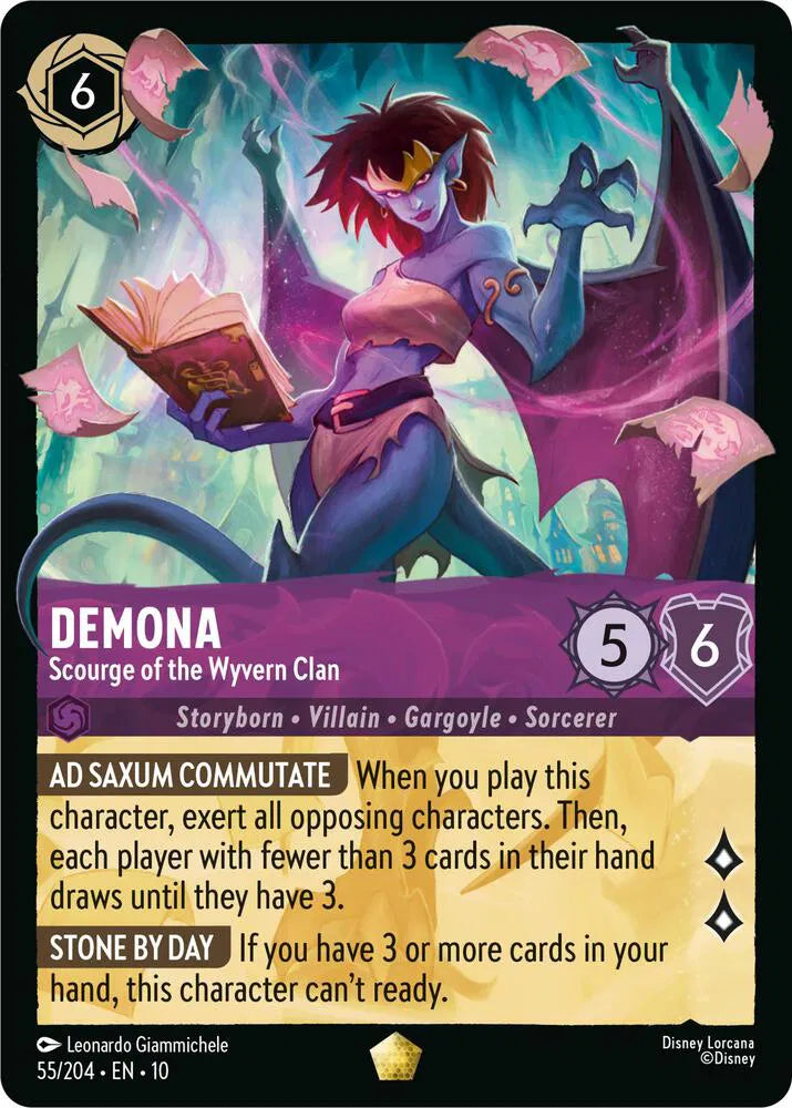 Demona - Scourge of the Wyvern Clan 55/204 · Cold Foil (Whispers in the Well)