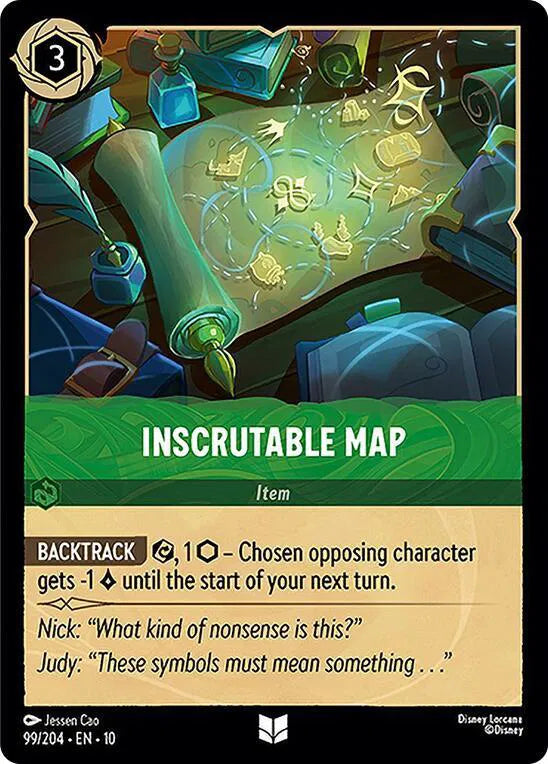 Inscrutable Map 99/204 · Cold Foil (Whispers in the Well)