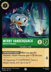 Webby Vanderquack - Mystery Enthusiast 73/204 · Normal (Whispers in the Well)