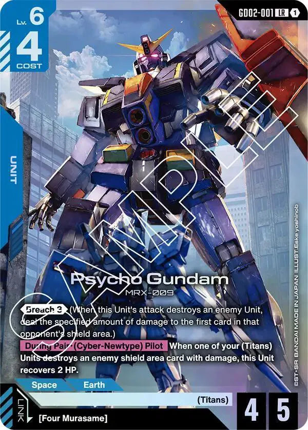 Psycho Gundam GD02-001 · Holofoil (Dual Impact)