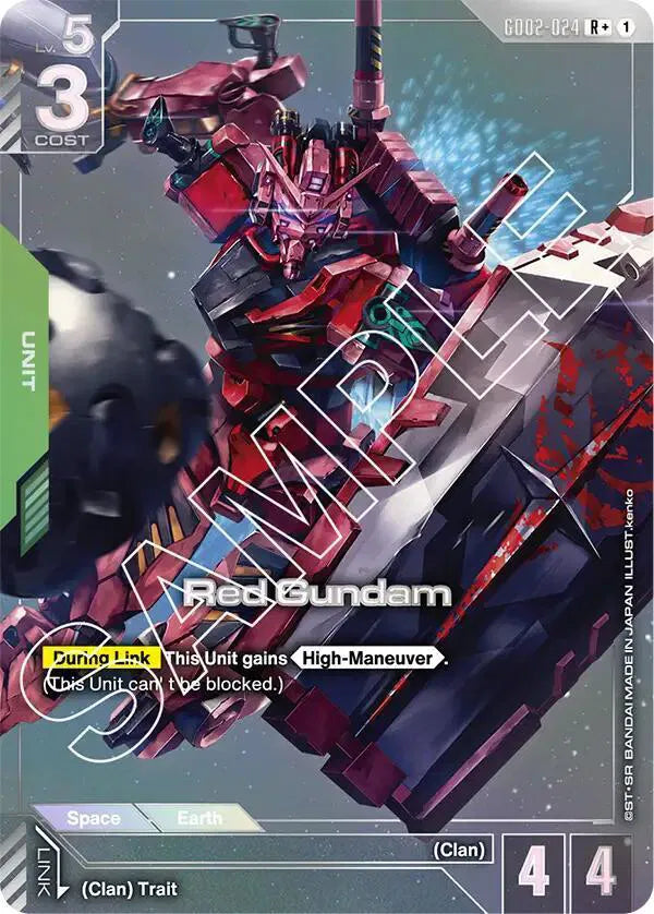 Red Gundam (R+) GD02-024 · Holofoil (Dual Impact)