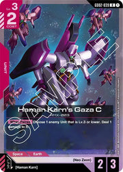 Haman Karn's Gaza C GD02-039 · Holofoil (Dual Impact)