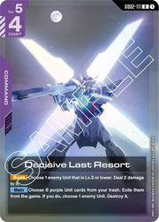 Decisive Last Resort GD02-111 · Holofoil (Dual Impact)