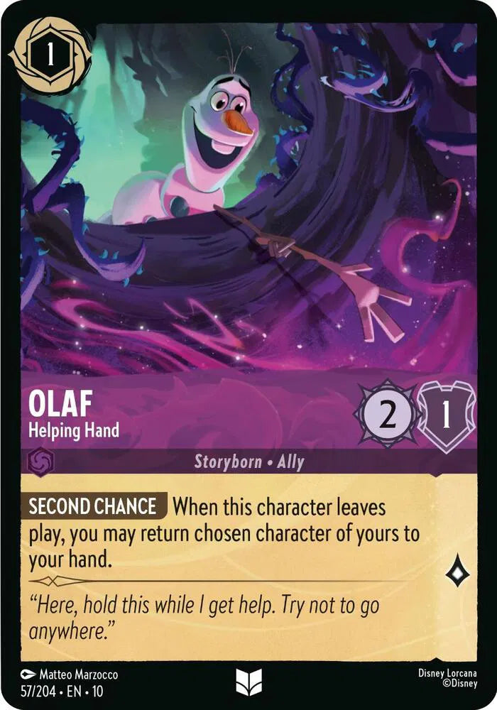 Olaf - Helping Hand 57/204 · Normal (Whispers in the Well)