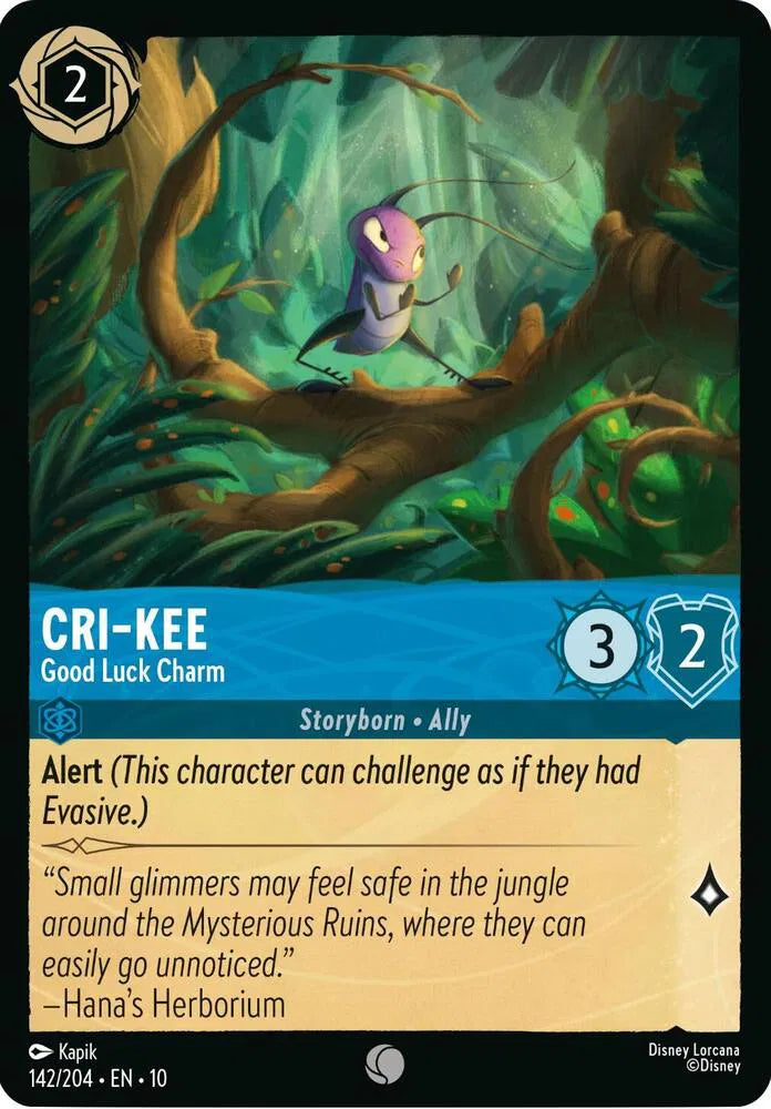 Cri-Kee - Good Luck Charm 142/204 · Cold Foil (Whispers in the Well)