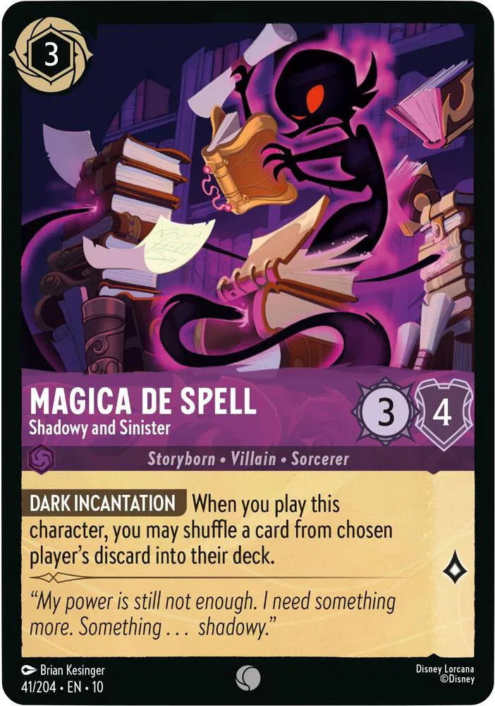 Magica De Spell - Shadowy and Sinister 41/204 · Normal (Whispers in the Well)