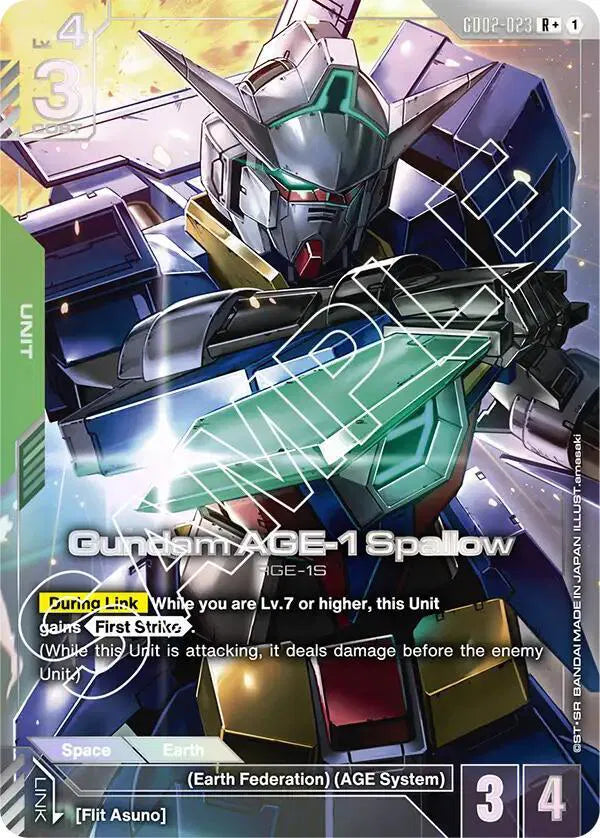 Gundam AGE-1 Spallow (R+) GD02-023 (Dual Impact)