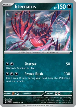 Eternatus Phantasmal Flames Uncommon • 069/094 Reverse Holofoil
