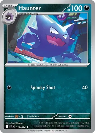 Haunter 055/094 Phantasmal Flames Uncommon