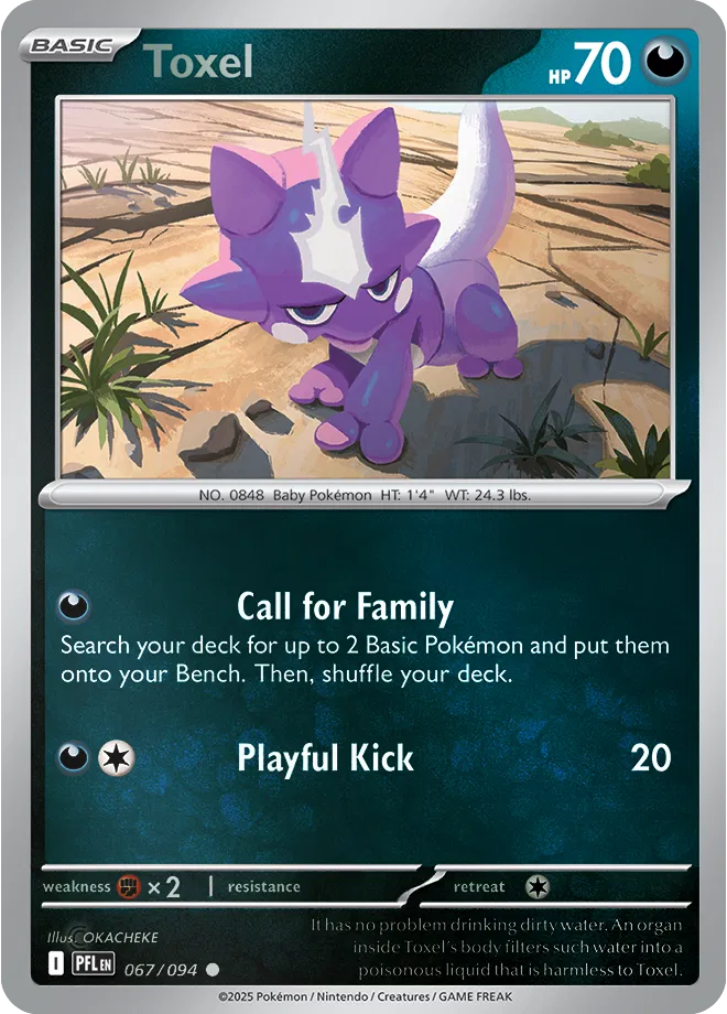 Toxel Phantasmal Flames Common • 067/094 Reverse Holofoil