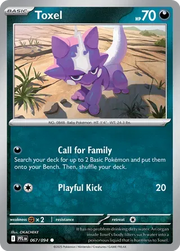 Toxel Phantasmal Flames Common • 067/094 Reverse Holofoil
