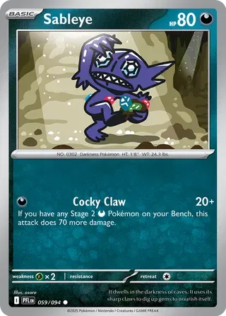 Sableye 059/094 · Normal (Phantasmal Flames)