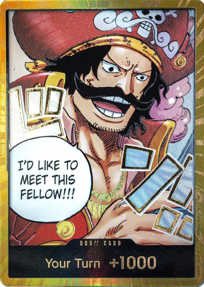 DON!! Card (Gol.D.Roger) (Gold) Carrying On His Will DON!!