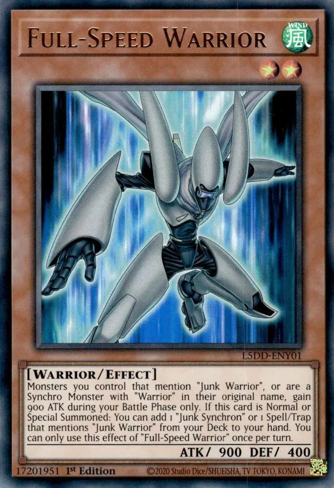 Full-Speed Warrior L5DD-ENY01 · 1st Edition (Legendary 5D's Decks)