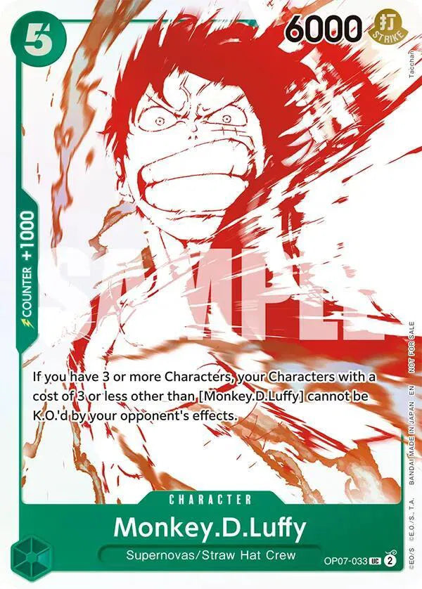 Monkey.D.Luffy - OP07-033 (3rd Anniversary Treasure Campaign Pack) (One Piece Promotion Cards)