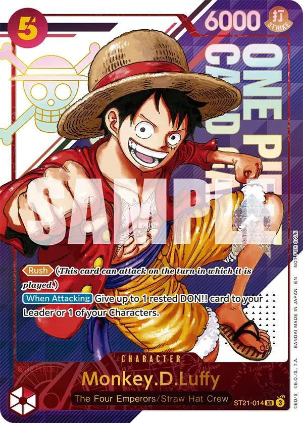 Monkey.D.Luffy - ST21-014 (3rd Anniversary Treasure Campaign Pack) (One Piece Promotion Cards) — PSA 10