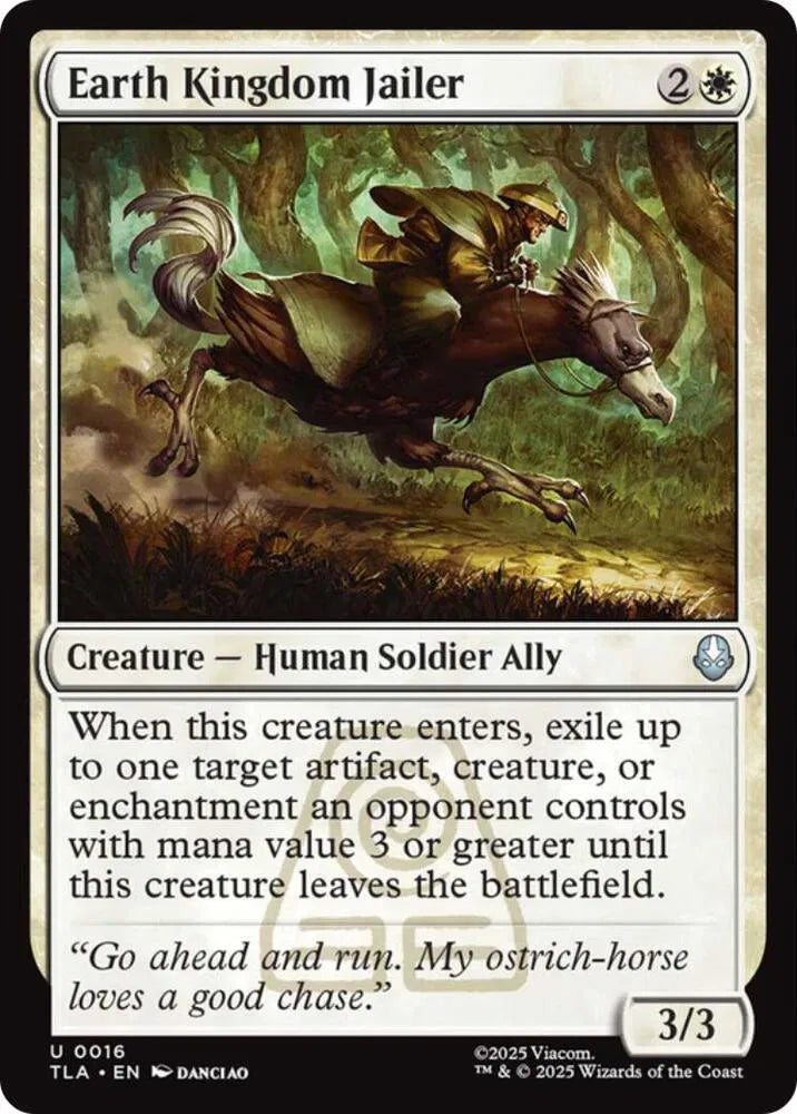 Magic The Gathering Avatar: The Last Airbender Earth Kingdom Jailer U 16