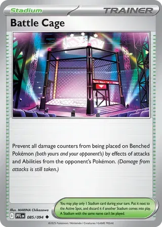 Battle Cage 085/094 · Normal (Phantasmal Flames) Reverse Holo