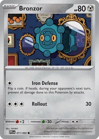 Bronzor 071/094 · Normal (Phantasmal Flames)