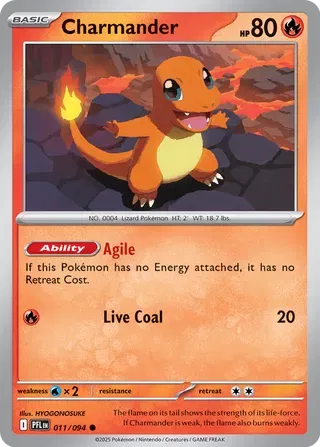 Charmander 011/094 · Normal (Phantasmal Flames)