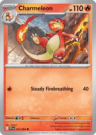 Charmeleon Phantasmal Flames Common • 012/094 Reverse Holofoil