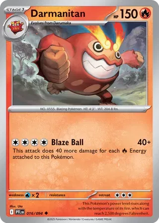Darmanitan 016/094 · Normal (Phantasmal Flames)