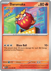 Darumaka 015/094 · Reverse Holofoil (Phantasmal Flames)