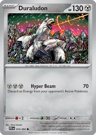 Duraludon 074/094 · Reverse Holofoil (Phantasmal Flames)
