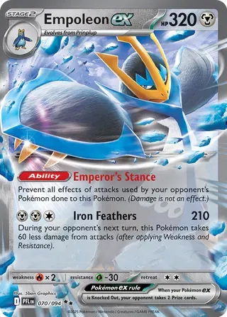 Empoleon ex 070/094 (Phantasmal Flames)