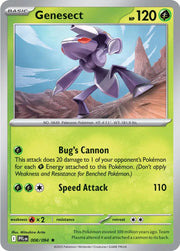 Genesect Phantasmal Flames Rare • 008/094 Reverse Holofoil