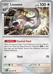 Linoone 082/094 · Reverse Holofoil (Phantasmal Flames)