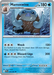 Mamoswine 025/094 · Reverse Holofoil (Phantasmal Flames)