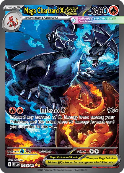 Mega Charizard X ex | 125/094 | Phantasmal Flames