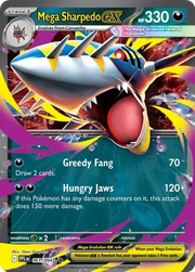 Mega Sharpedo ex 061/094 · Holofoil (Phantasmal Flames)