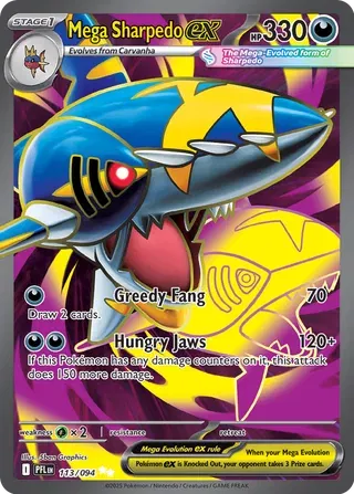 Mega Sharpedo ex 113/094 (Phantasmal Flames)