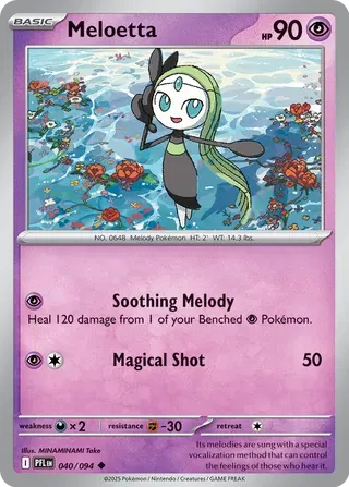 Meloetta 040/094 · Reverse Holofoil (Phantasmal Flames)