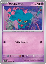Misdreavus 035/094 · Reverse Holofoil (Phantasmal Flames)