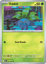 Oddish Phantasmal Flames Common • 001/094 Reverse Holofoil