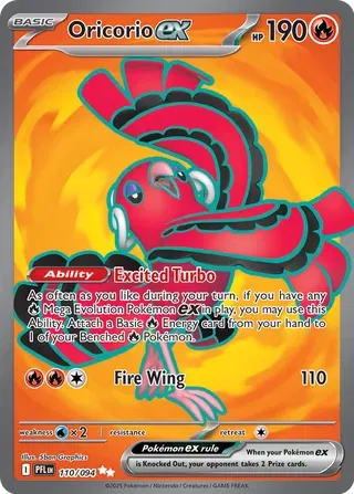 Oricorio ex Phantasmal Flames Ultra Rare 110/094