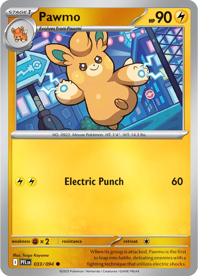 Pawmo Phantasmal Flames Common • 033/094 Reverse Holofoil