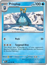 Prinplup 028/094 · Reverse Holofoil (Phantasmal Flames)