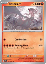 Reshiram 017/094 · Reverse Holofoil (Phantasmal Flames)