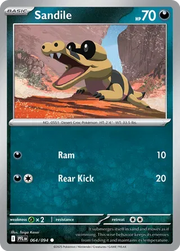 Sandile Phantasmal Flames Common • 064/094 Reverse Holofoil