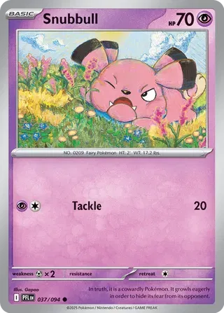 Snubbull 037/094 · Normal (Phantasmal Flames)